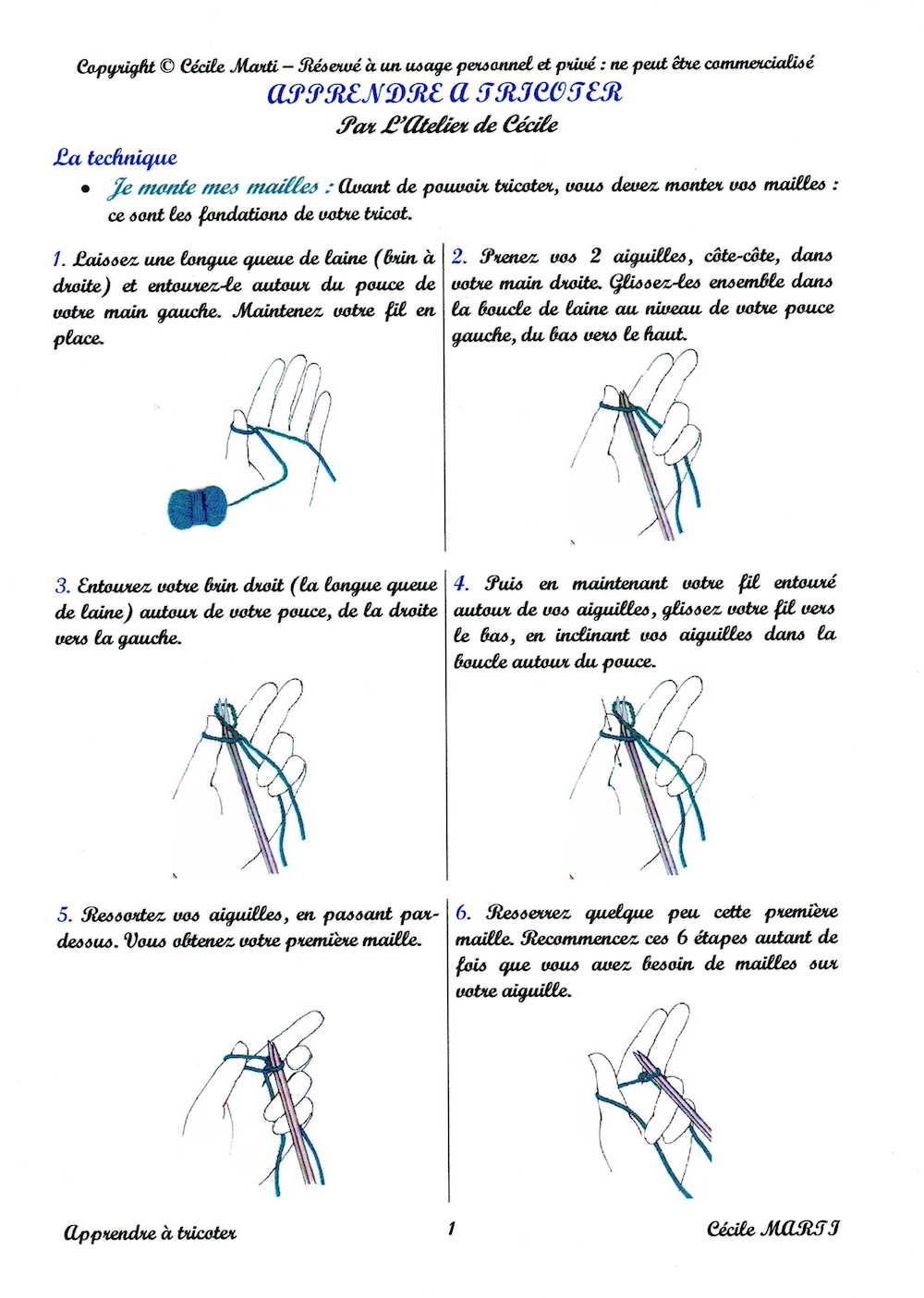 apprendre a tricoter un pull facile